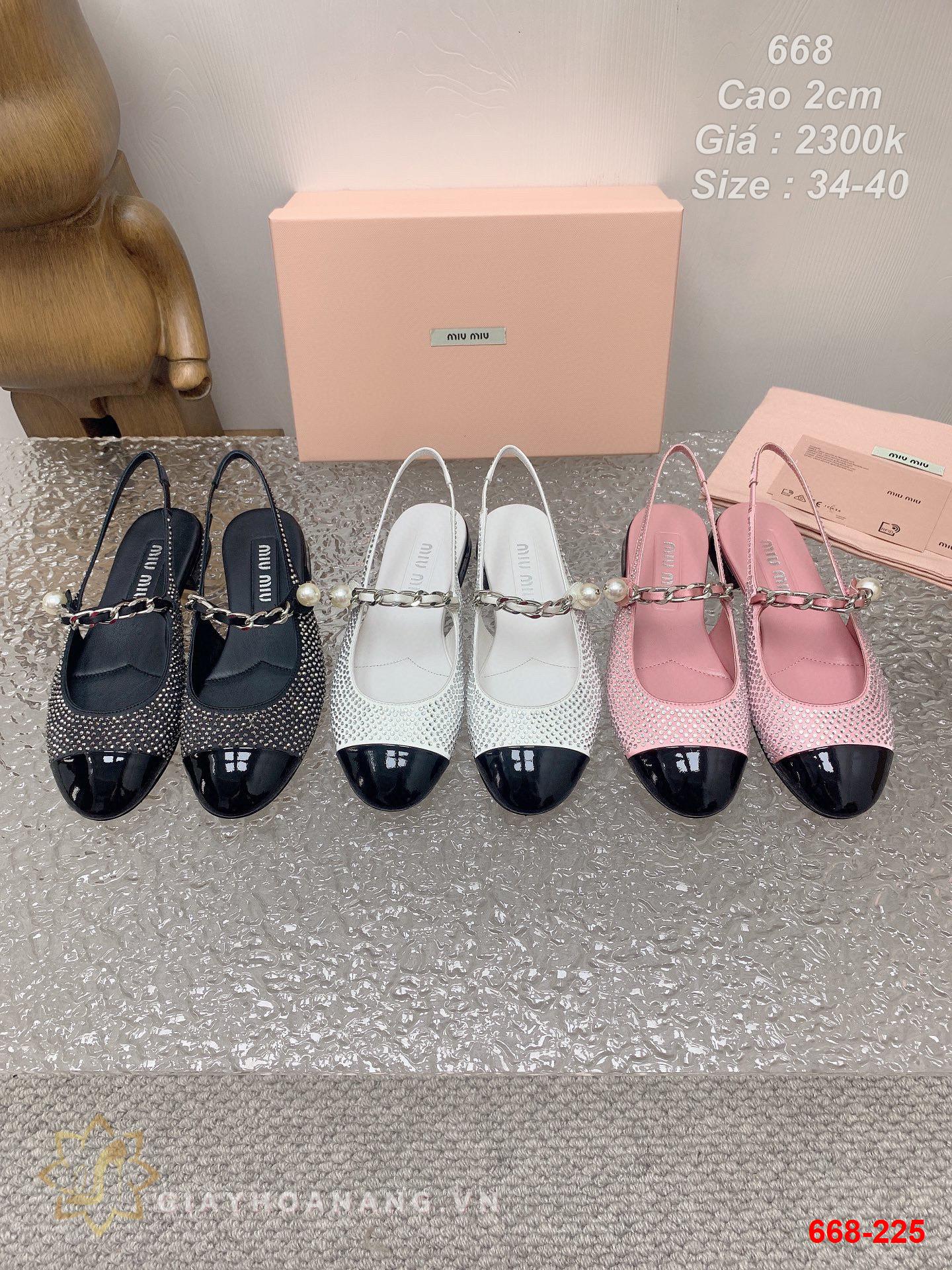 668-225 Miu Miu sandal cao 2cm siêu cấp