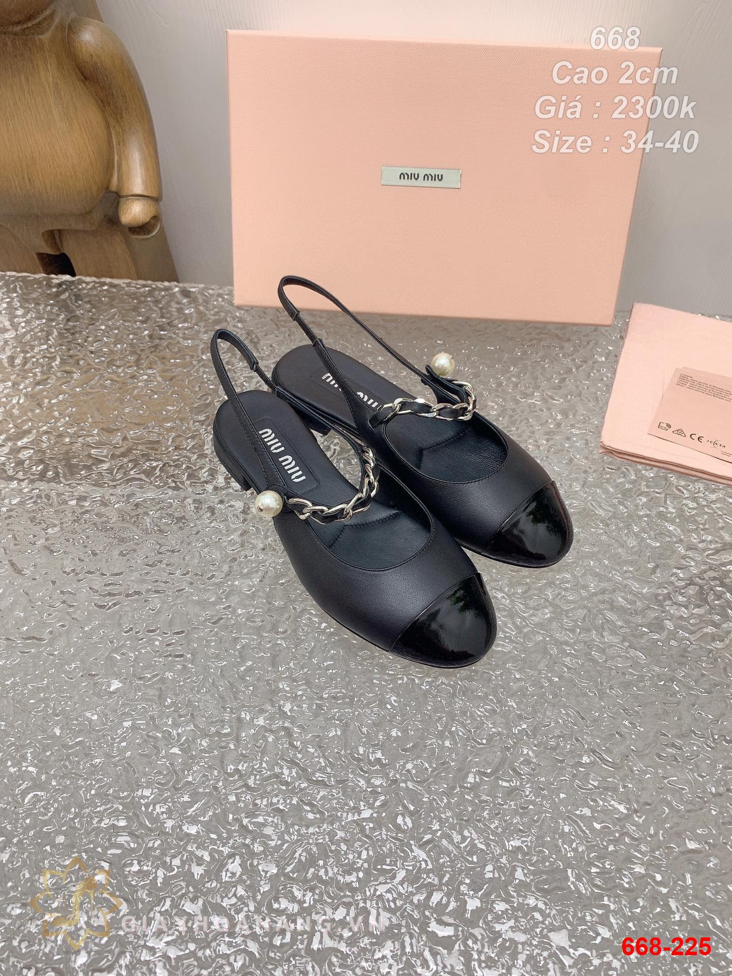 668-225 Miu Miu sandal cao 2cm siêu cấp