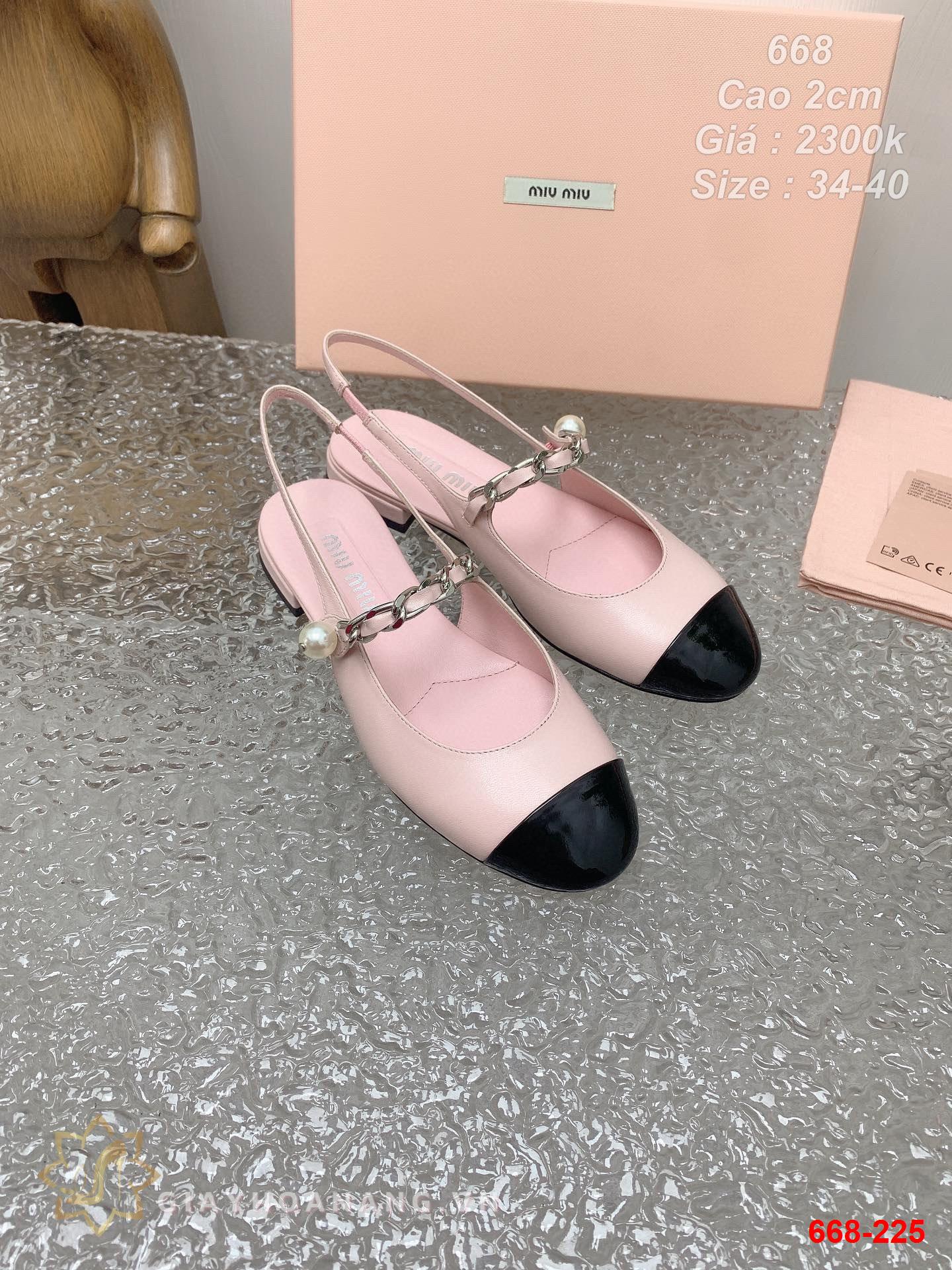 668-225 Miu Miu sandal cao 2cm siêu cấp