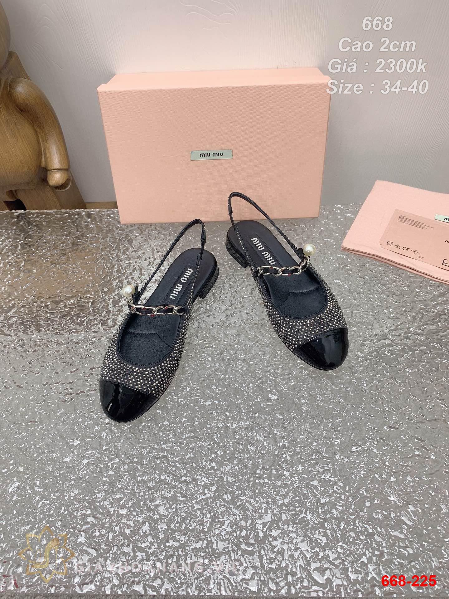 668-225 Miu Miu sandal cao 2cm siêu cấp