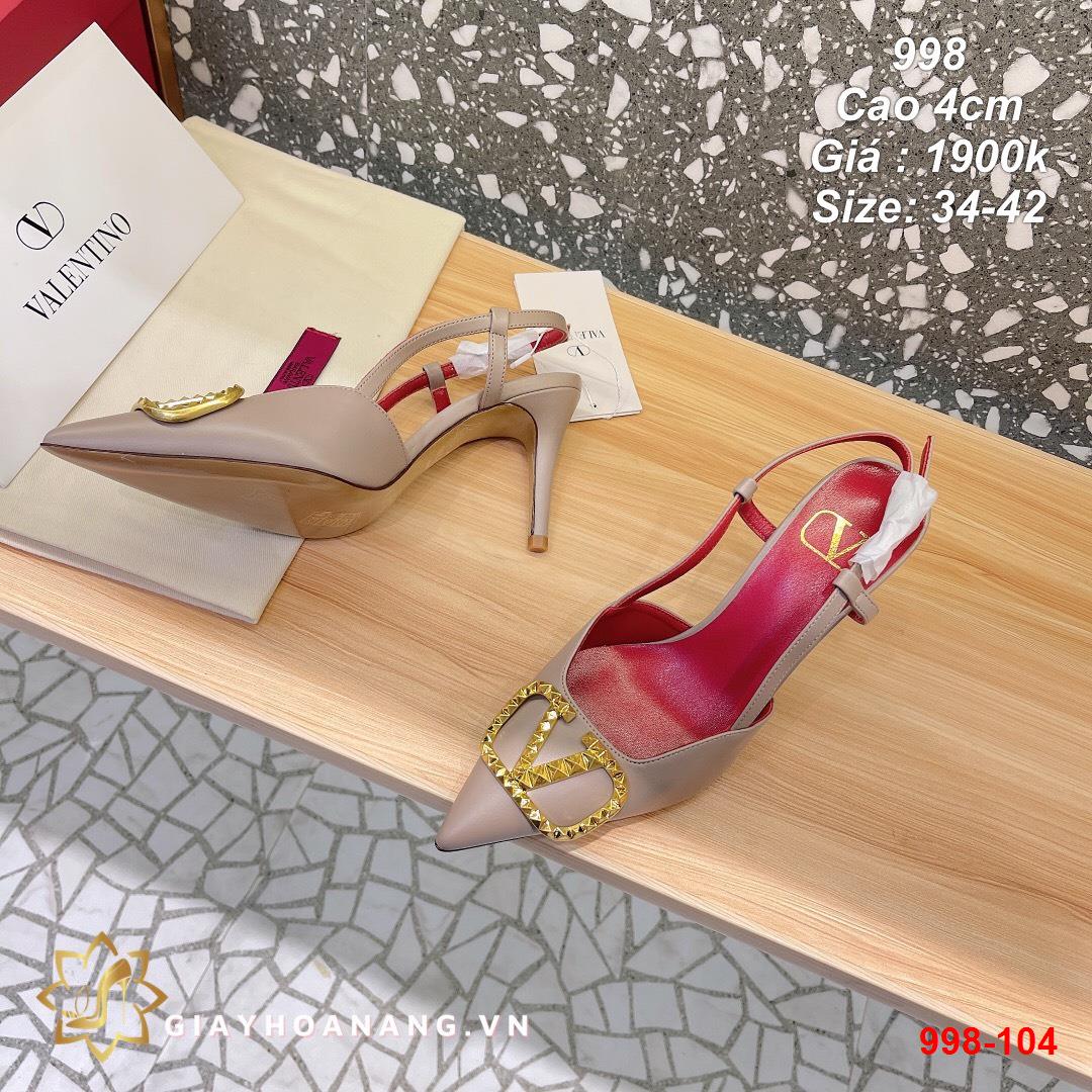998-104 Valentino sandal cao 4cm siêu cấp