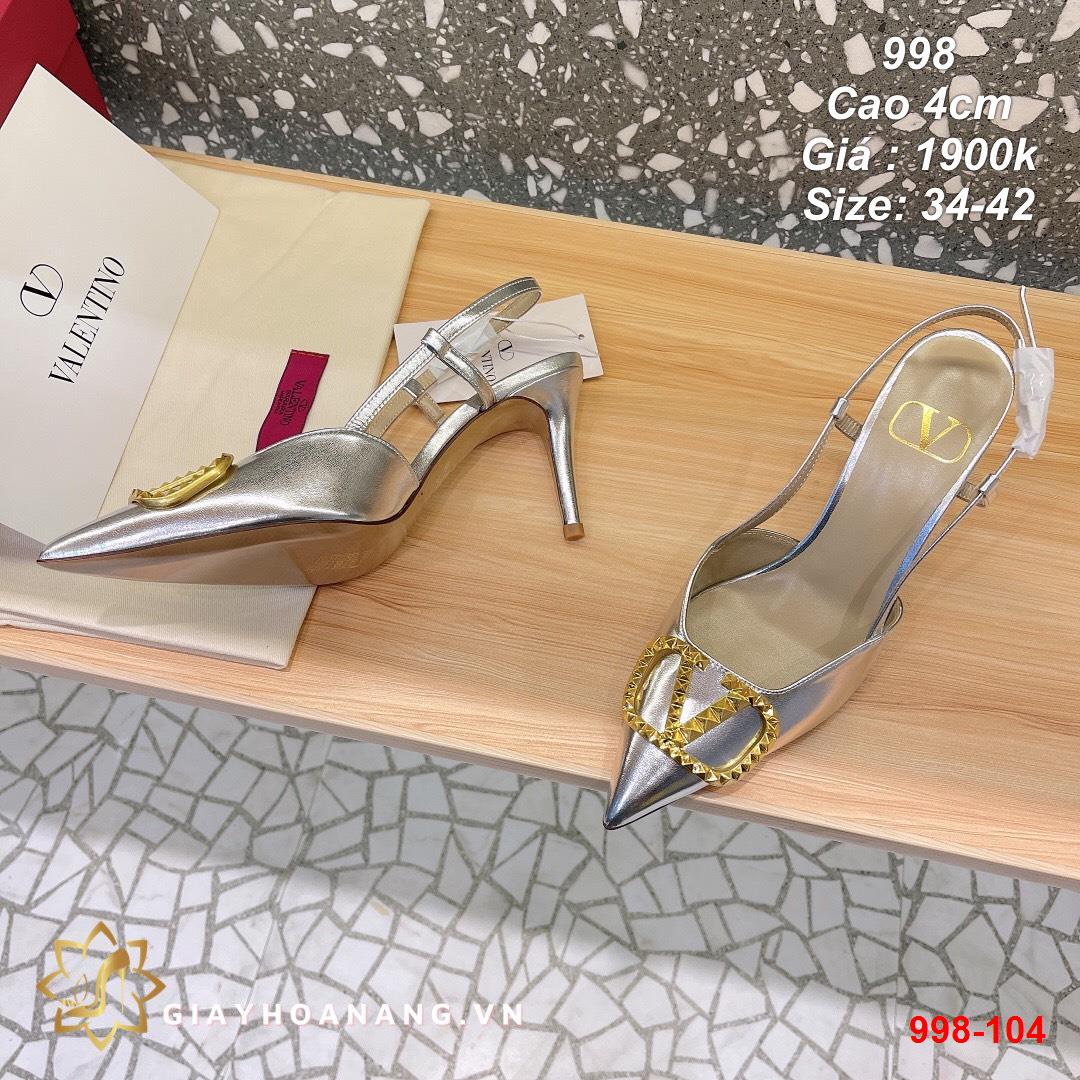 998-104 Valentino sandal cao 4cm siêu cấp