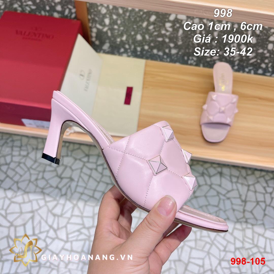 998-105 Valentino dép cao 1cm , 6cm siêu cấp