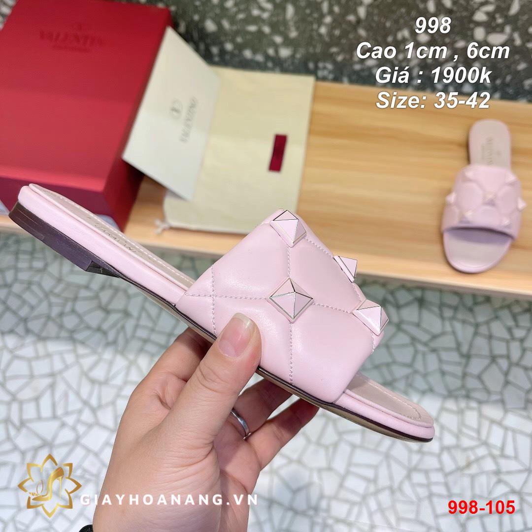 998-105 Valentino dép cao 1cm , 6cm siêu cấp