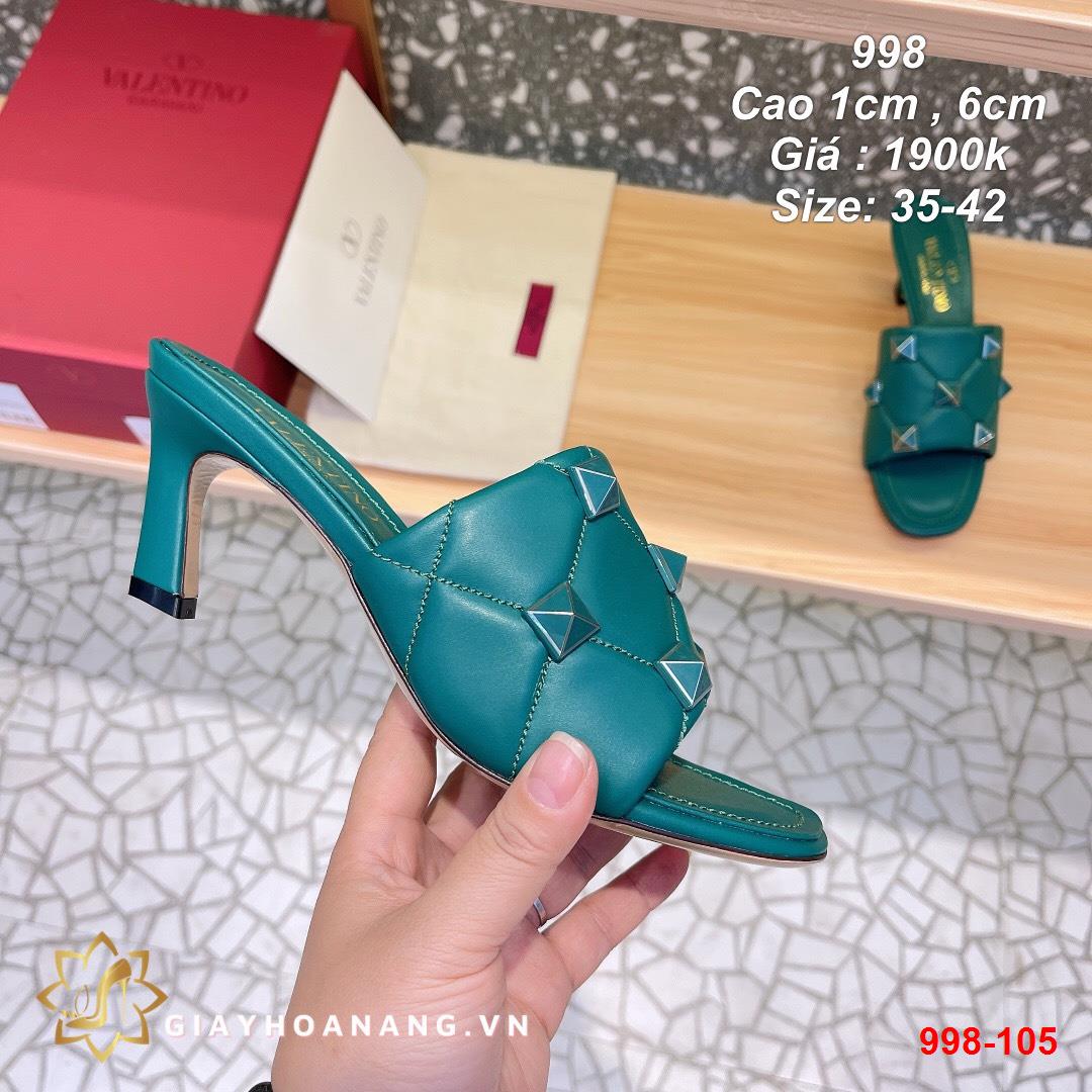 998-105 Valentino dép cao 1cm , 6cm siêu cấp