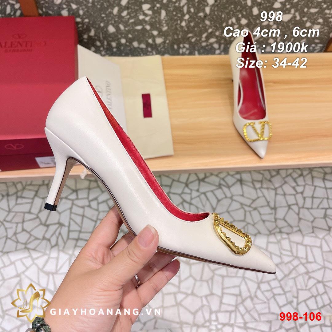 998-106 Valentino giày cao 4cm , 6cm siêu cấp