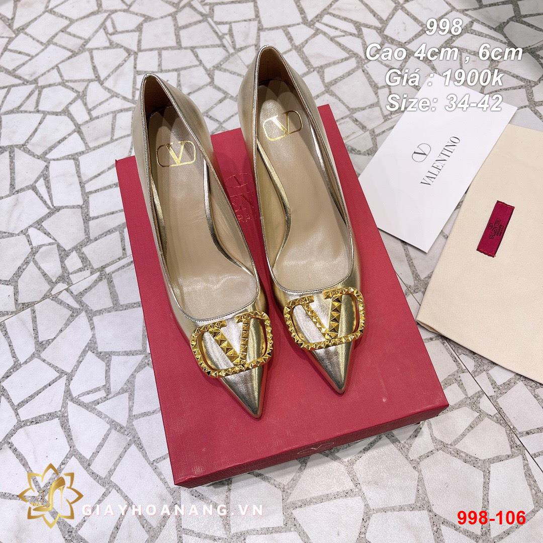 998-106 Valentino giày cao 4cm , 6cm siêu cấp