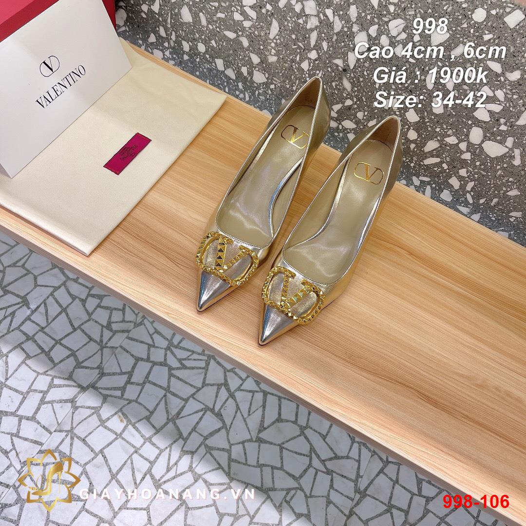 998-106 Valentino giày cao 4cm , 6cm siêu cấp