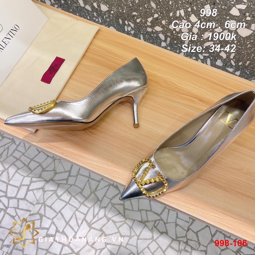 998-106 Valentino giày cao 4cm , 6cm siêu cấp