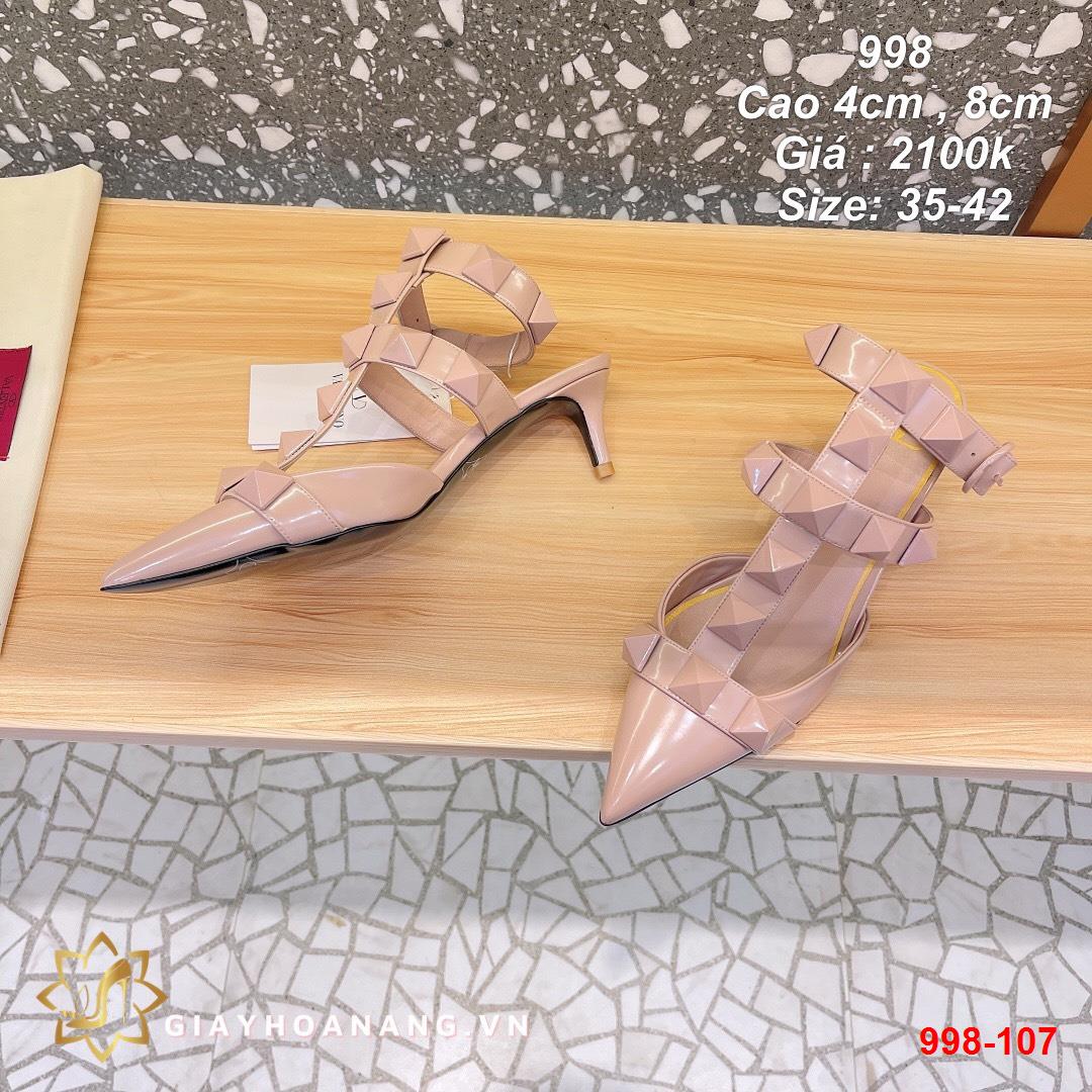 998-107 Valentino sandal cao 4cm , 8cm siêu cấp