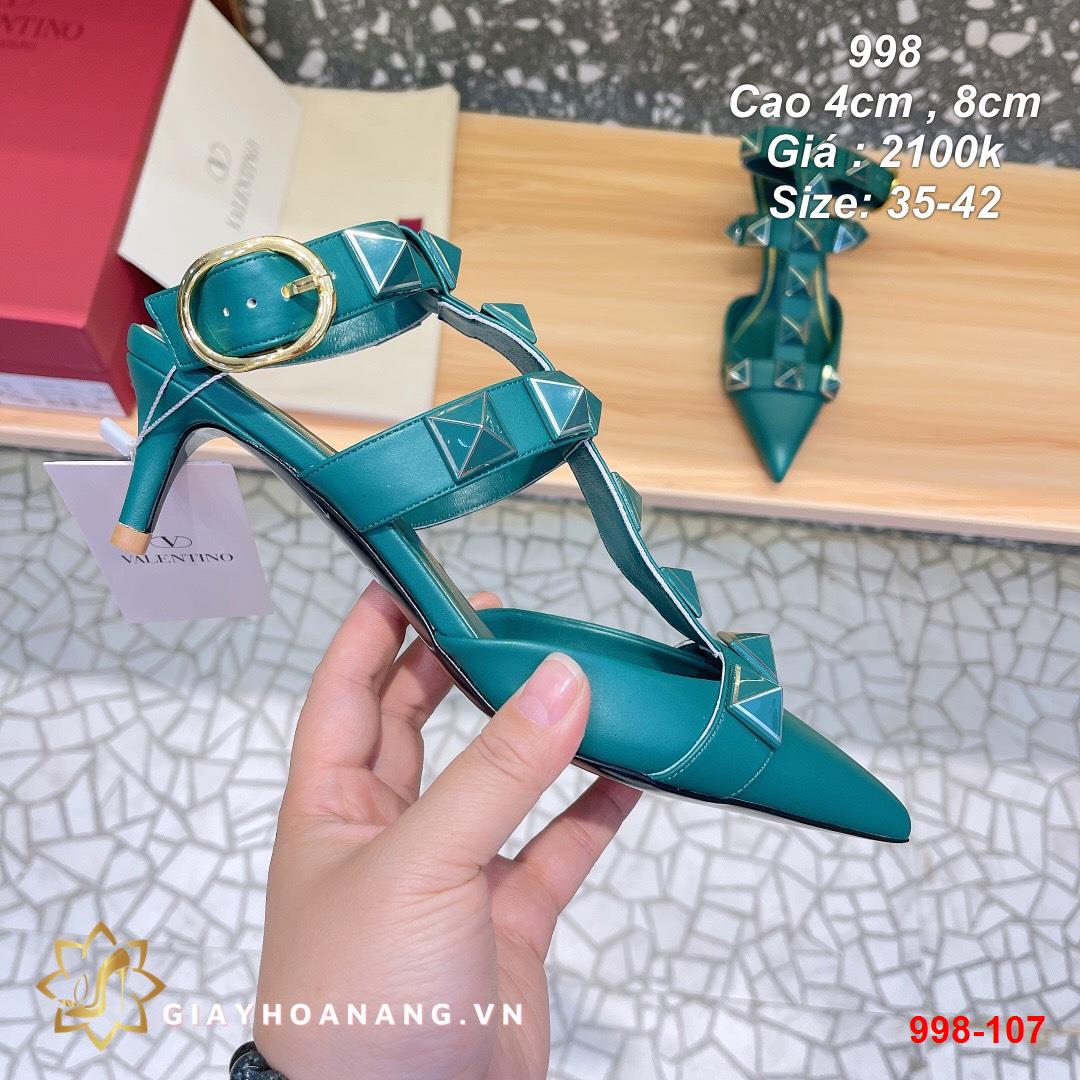 998-107 Valentino sandal cao 4cm , 8cm siêu cấp