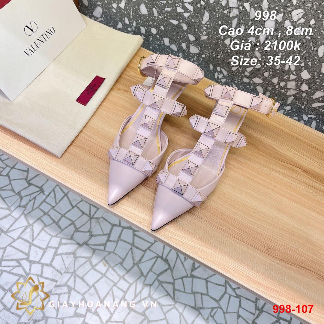 998-107 Valentino sandal cao 4cm , 8cm siêu cấp