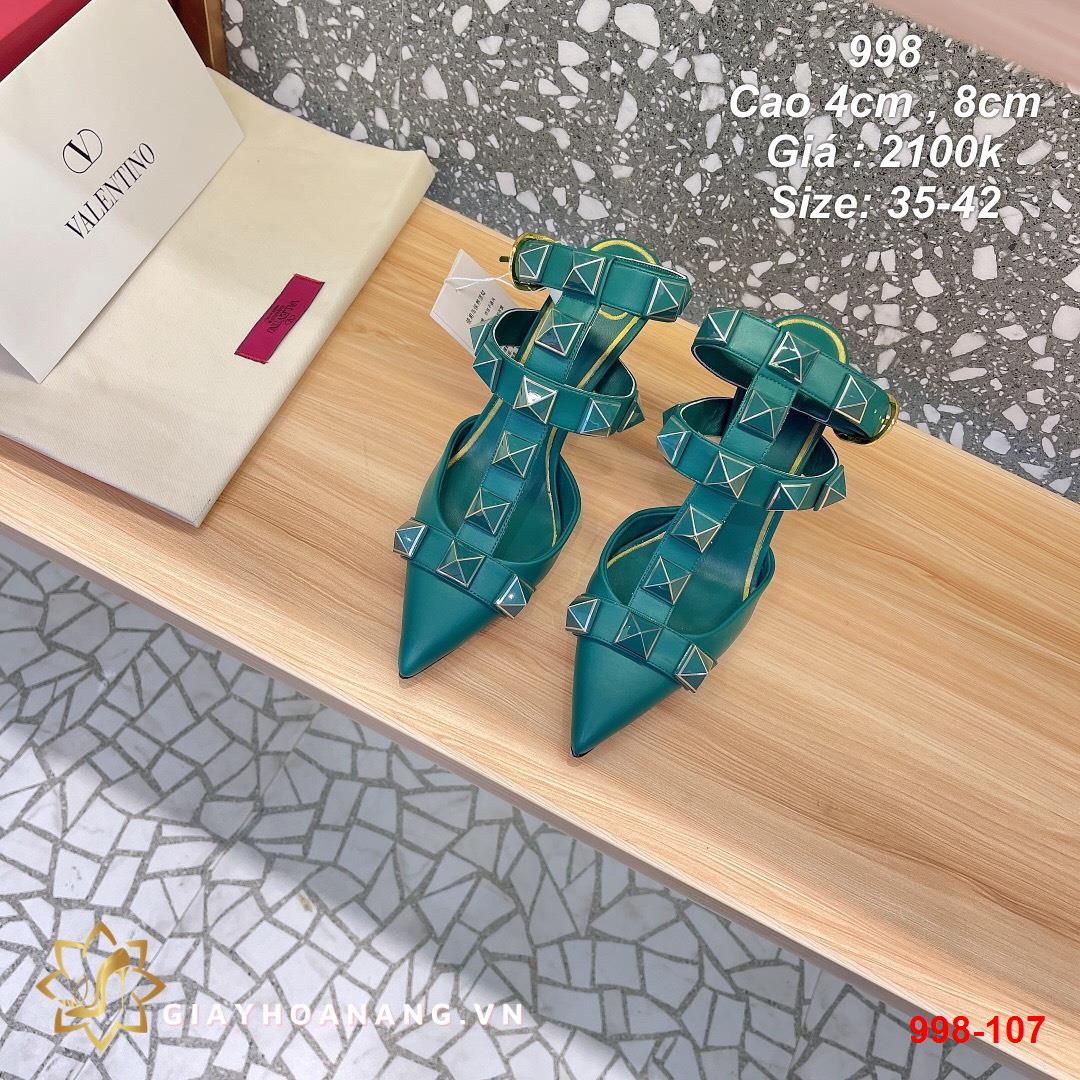 998-107 Valentino sandal cao 4cm , 8cm siêu cấp