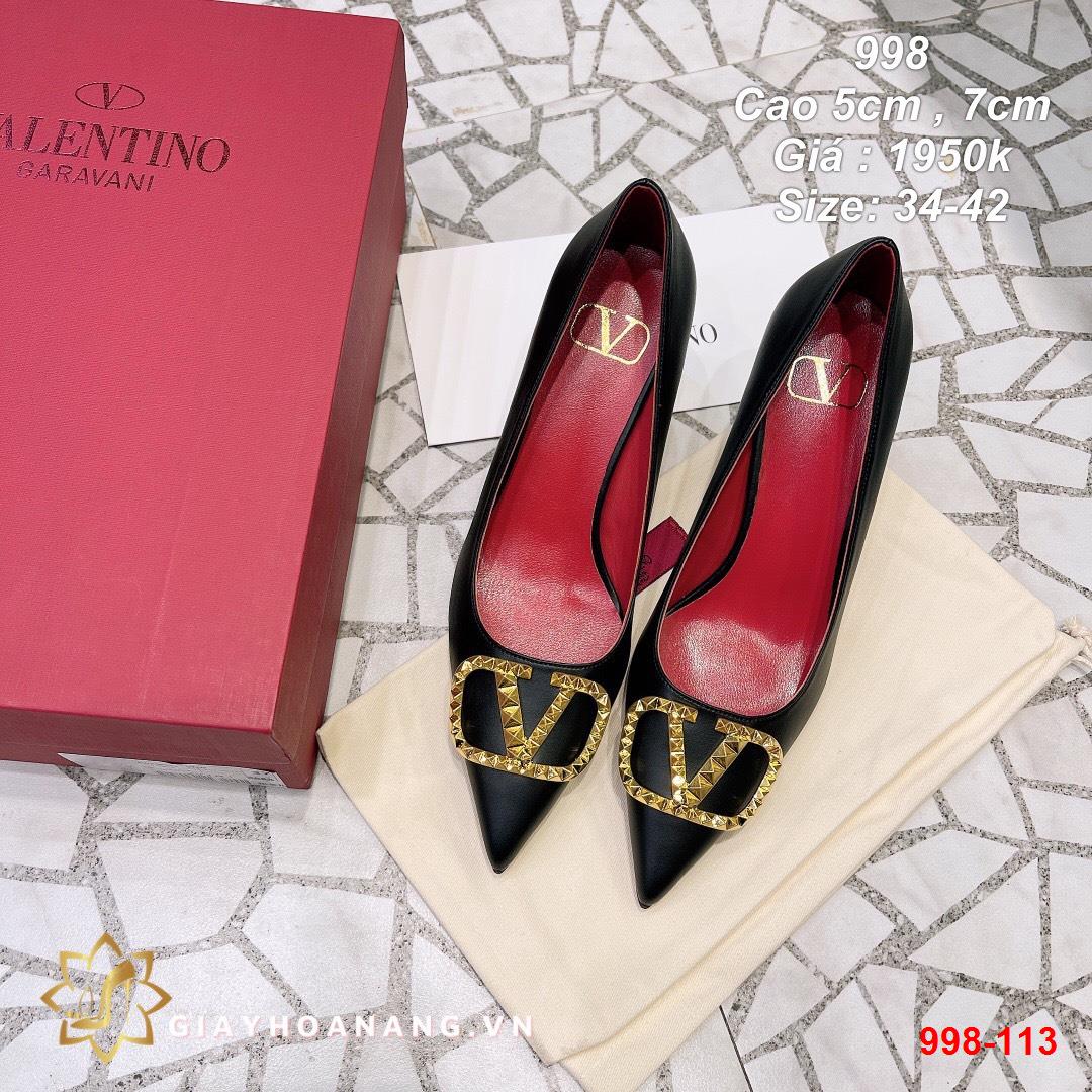 998-113 Valentino giày cao 5cm , 7cm siêu cấp