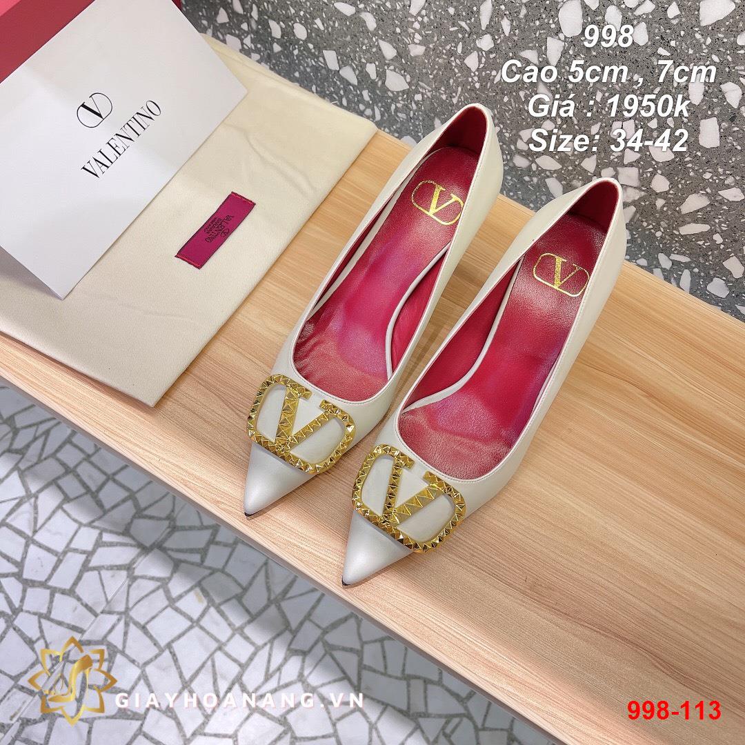 998-113 Valentino giày cao 5cm , 7cm siêu cấp