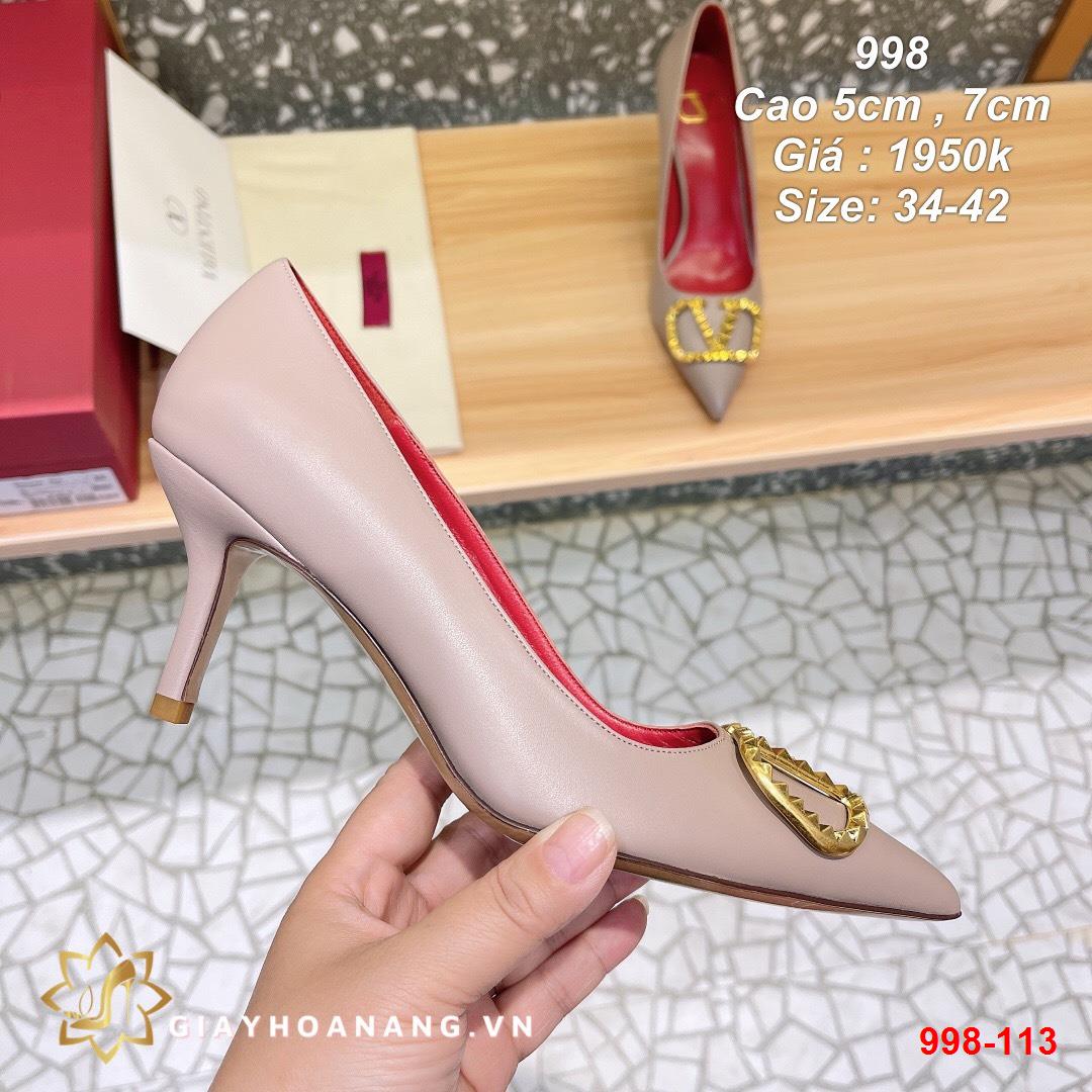 998-113 Valentino giày cao 5cm , 7cm siêu cấp