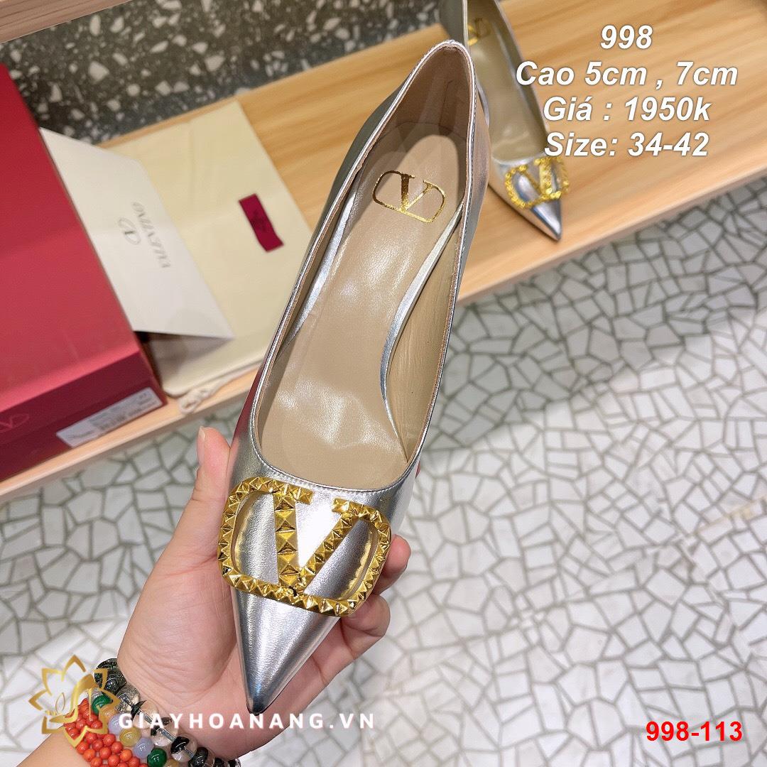 998-113 Valentino giày cao 5cm , 7cm siêu cấp