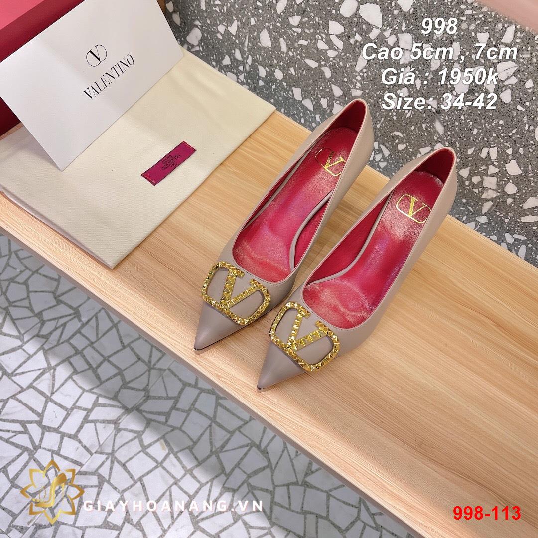 998-113 Valentino giày cao 5cm , 7cm siêu cấp