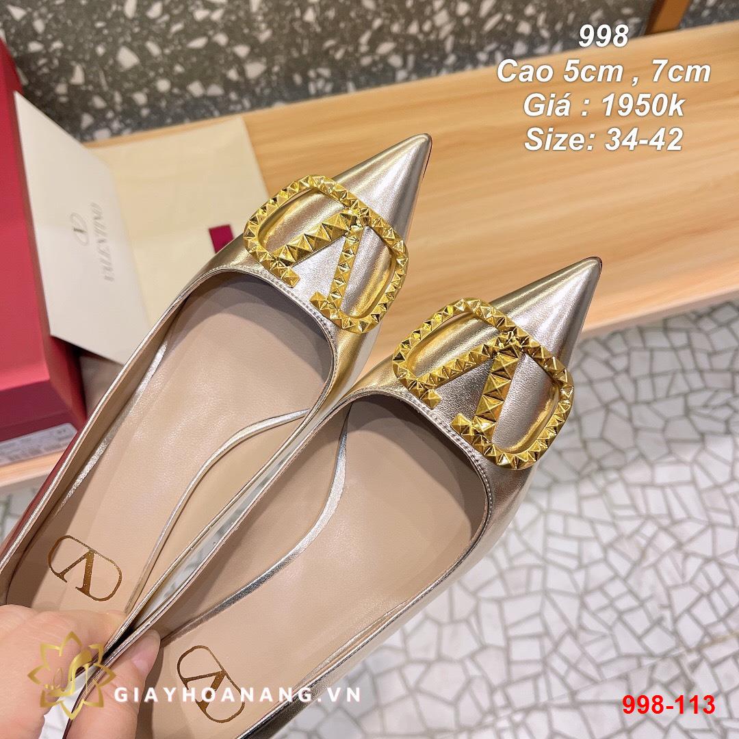 998-113 Valentino giày cao 5cm , 7cm siêu cấp