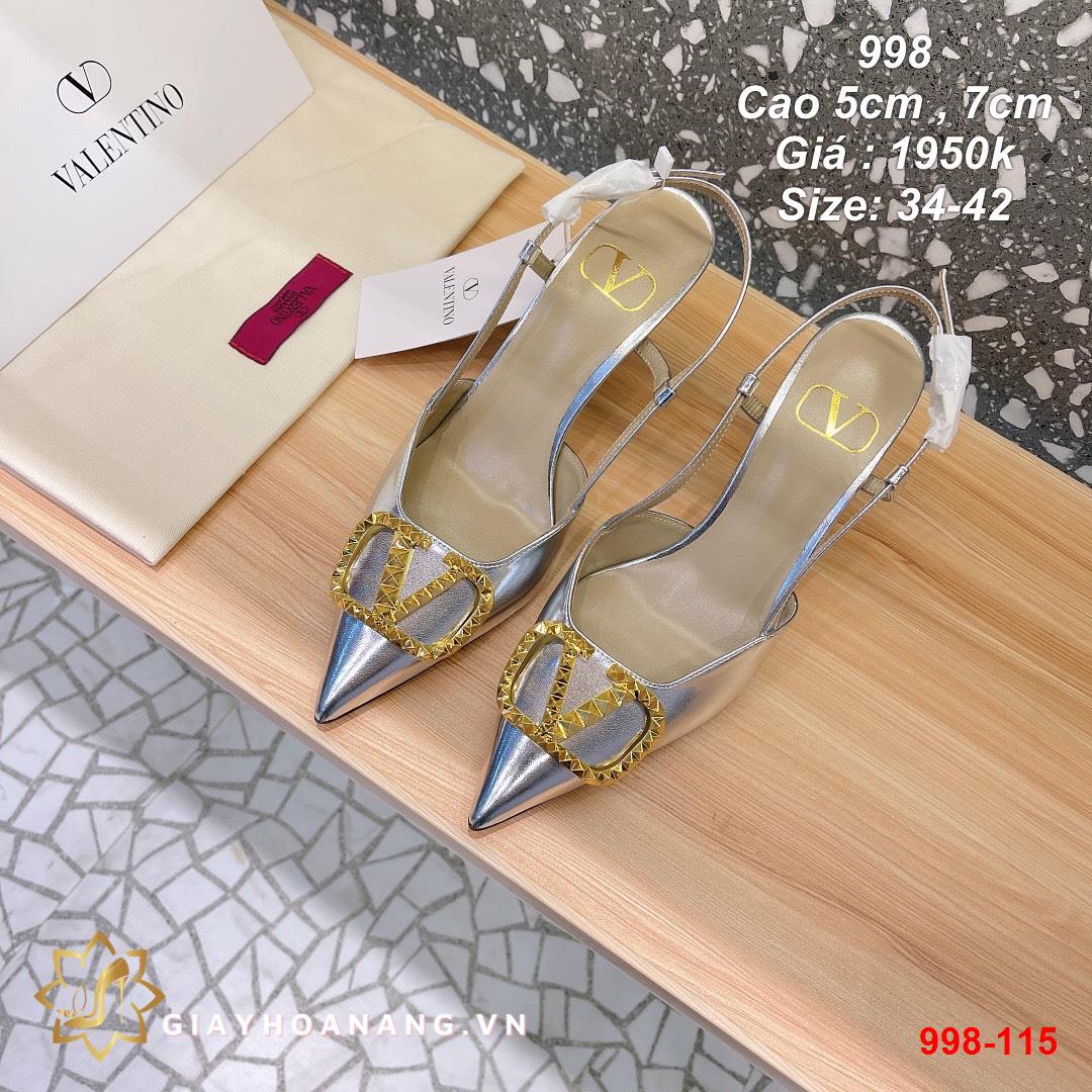 998-115 Valentino sandal cao 5cm , 7cm siêu cấp