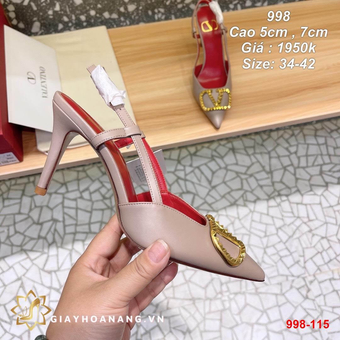 998-115 Valentino sandal cao 5cm , 7cm siêu cấp