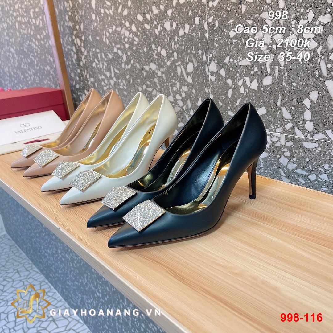 998-116 Valentino giày cao 5cm , 8cm siêu cấp