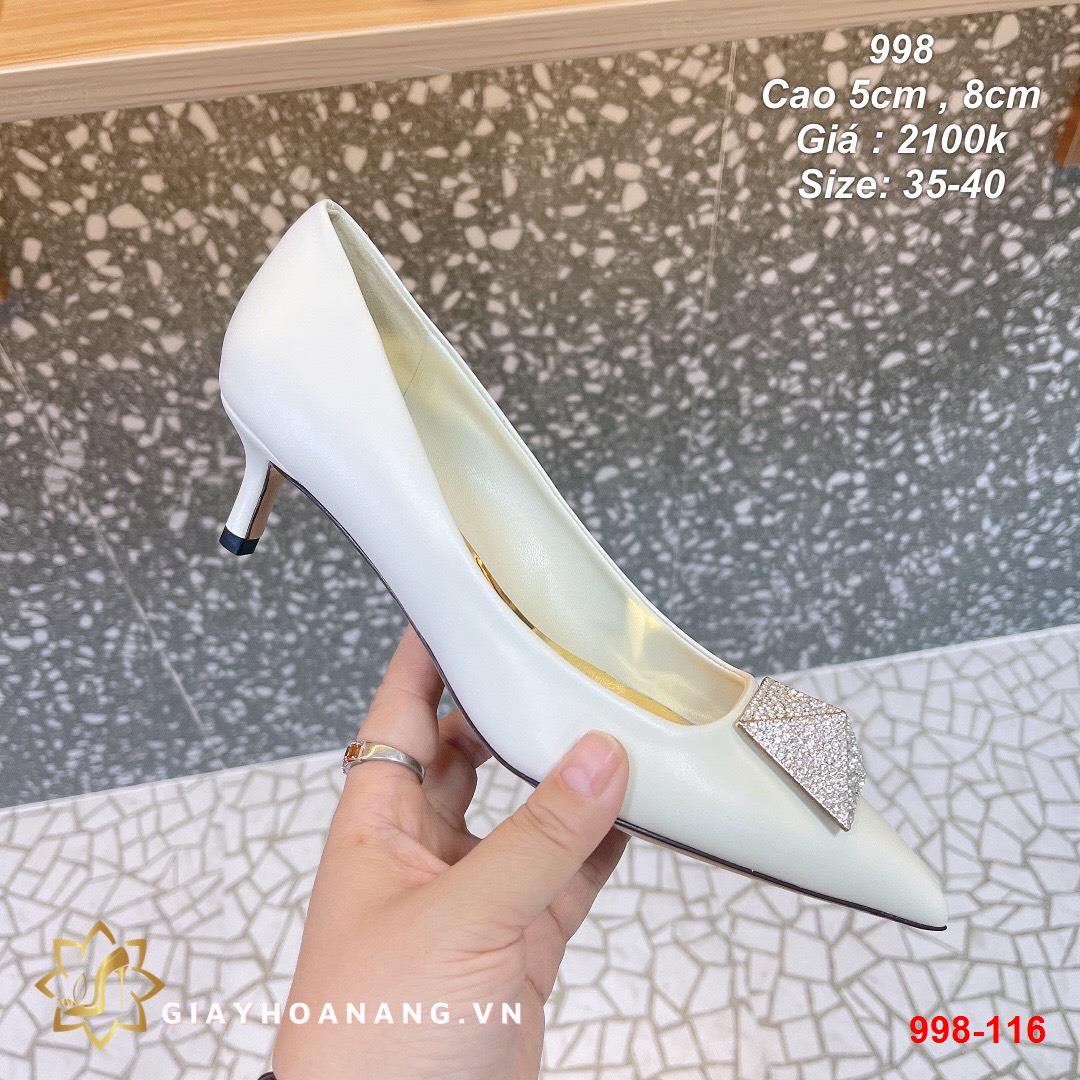 998-116 Valentino giày cao 5cm , 8cm siêu cấp