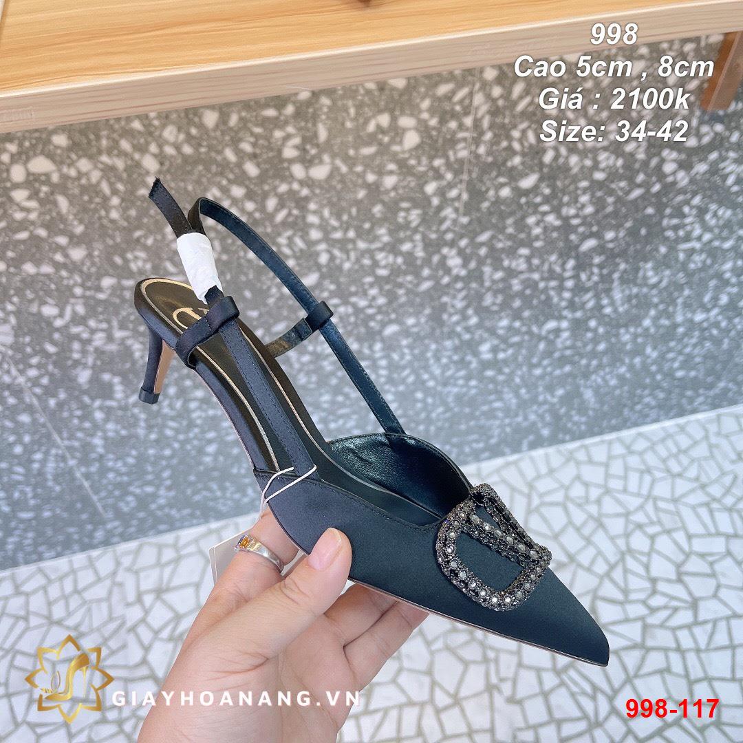 998-117 Valentino sandal cao 5cm , 8cm siêu cấp