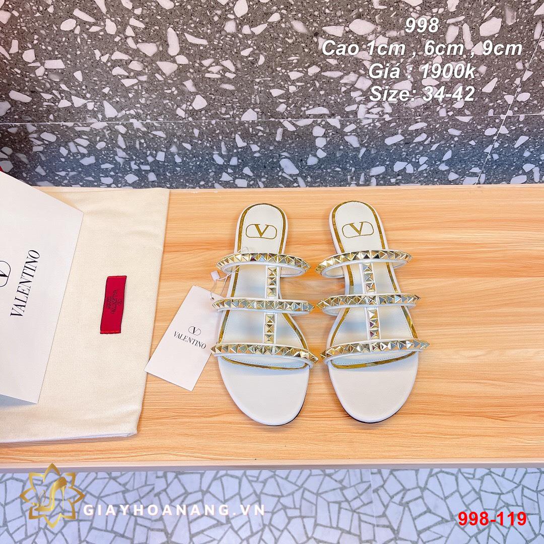 998-119 Valentino dép cao 1 cm , 6 cm , 9 cm siêu cấp