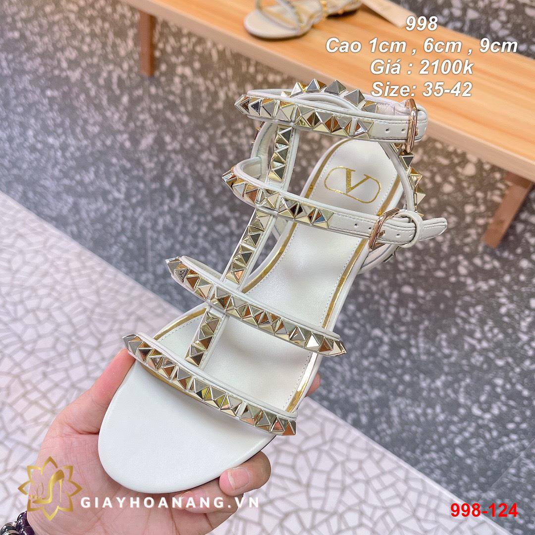 998-124 Valentino sandal cao 1 cm , 6 cm , 9 cm siêu cấp