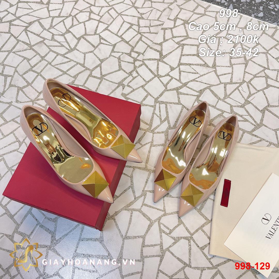 998-129 Valentino giày cao 5cm , 8cm siêu cấp