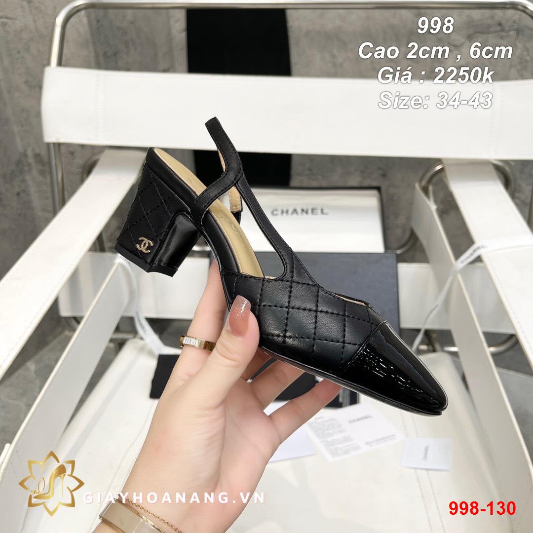 998-130 Chanel sandal cao 2cm , 6cm siêu cấp