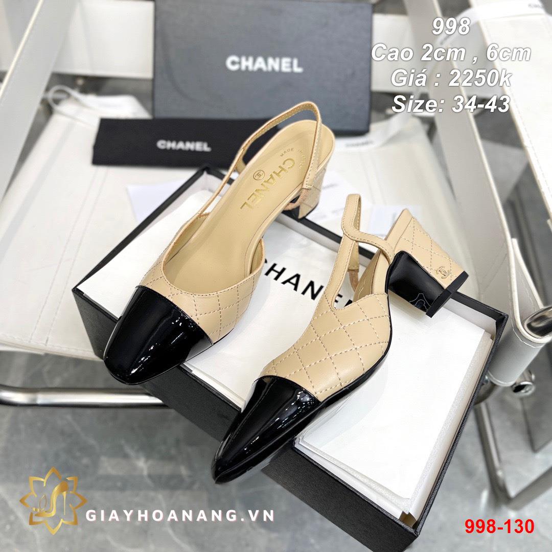 998-130 Chanel sandal cao 2cm , 6cm siêu cấp