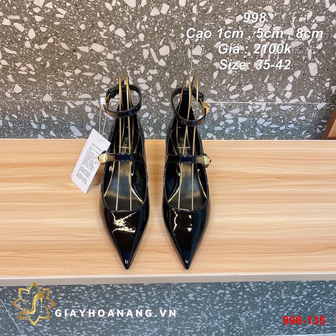 998-135 Valentino giày cao 1cm , 5cm , 8cm siêu cấp