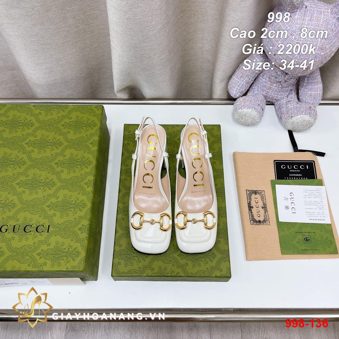 998-136 Gucci giày cao 2cm , 8cm siêu cấp