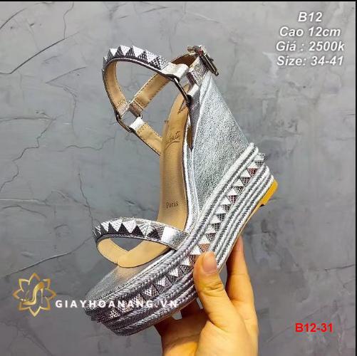 B12-31 Louboutin sandal cao 12cm siêu cấp