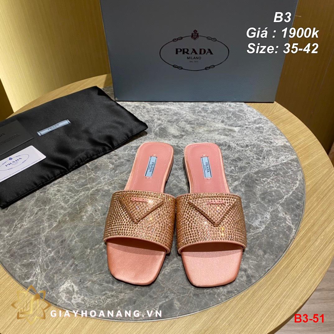 B3-51 Prada dép siêu cấp