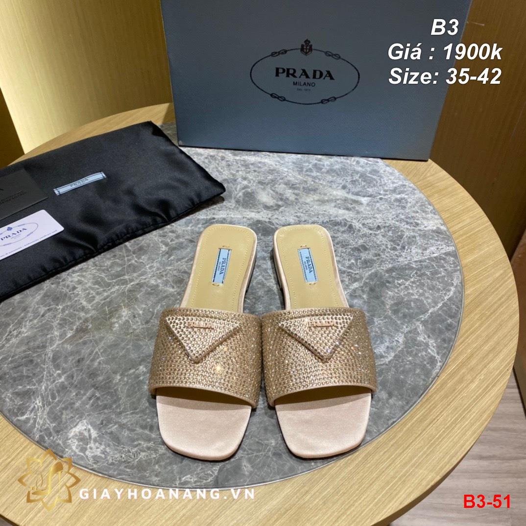 B3-51 Prada dép siêu cấp