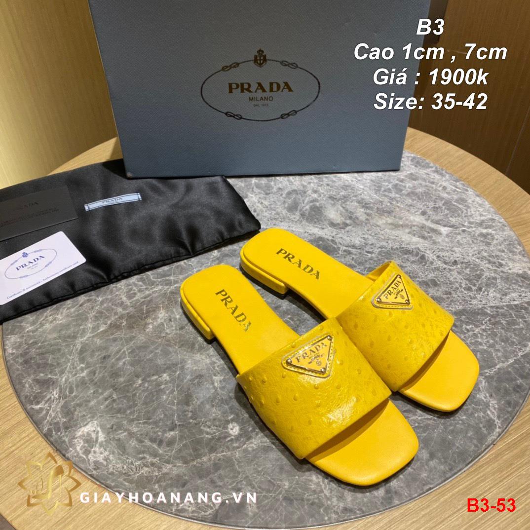 B3-53 Prada dép cao 1cm , 7cm siêu cấp