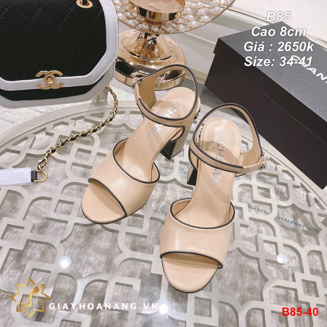 B85-40 Chanel sandal cao 8cm siêu cấp