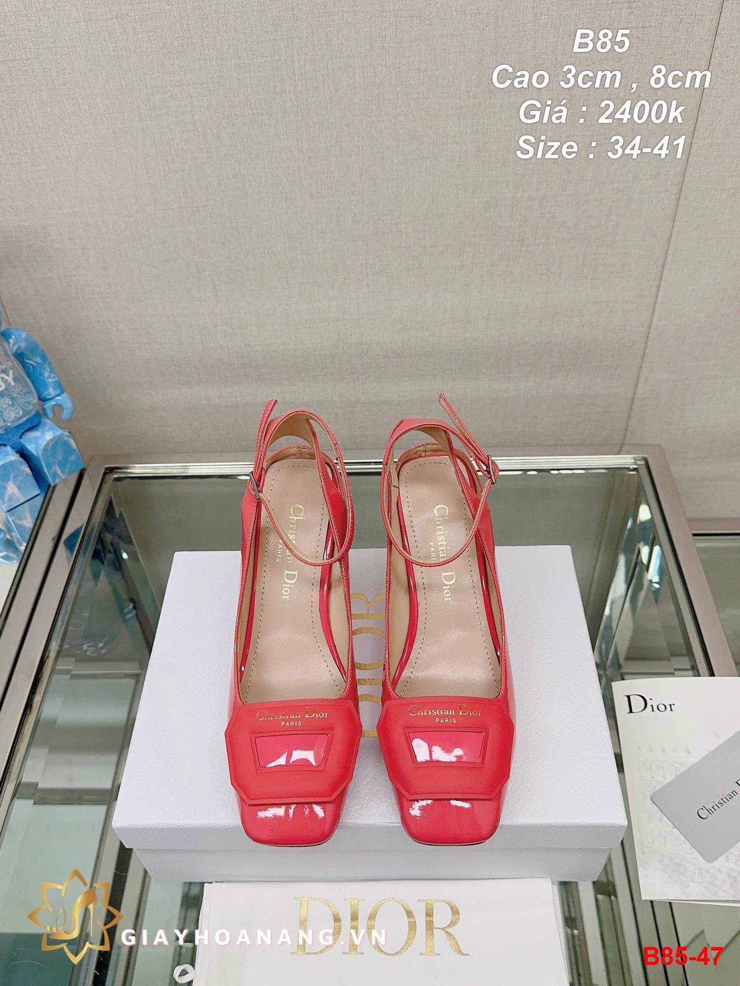 B85-47 Dior sandal cao 3cm , 8cm siêu cấp