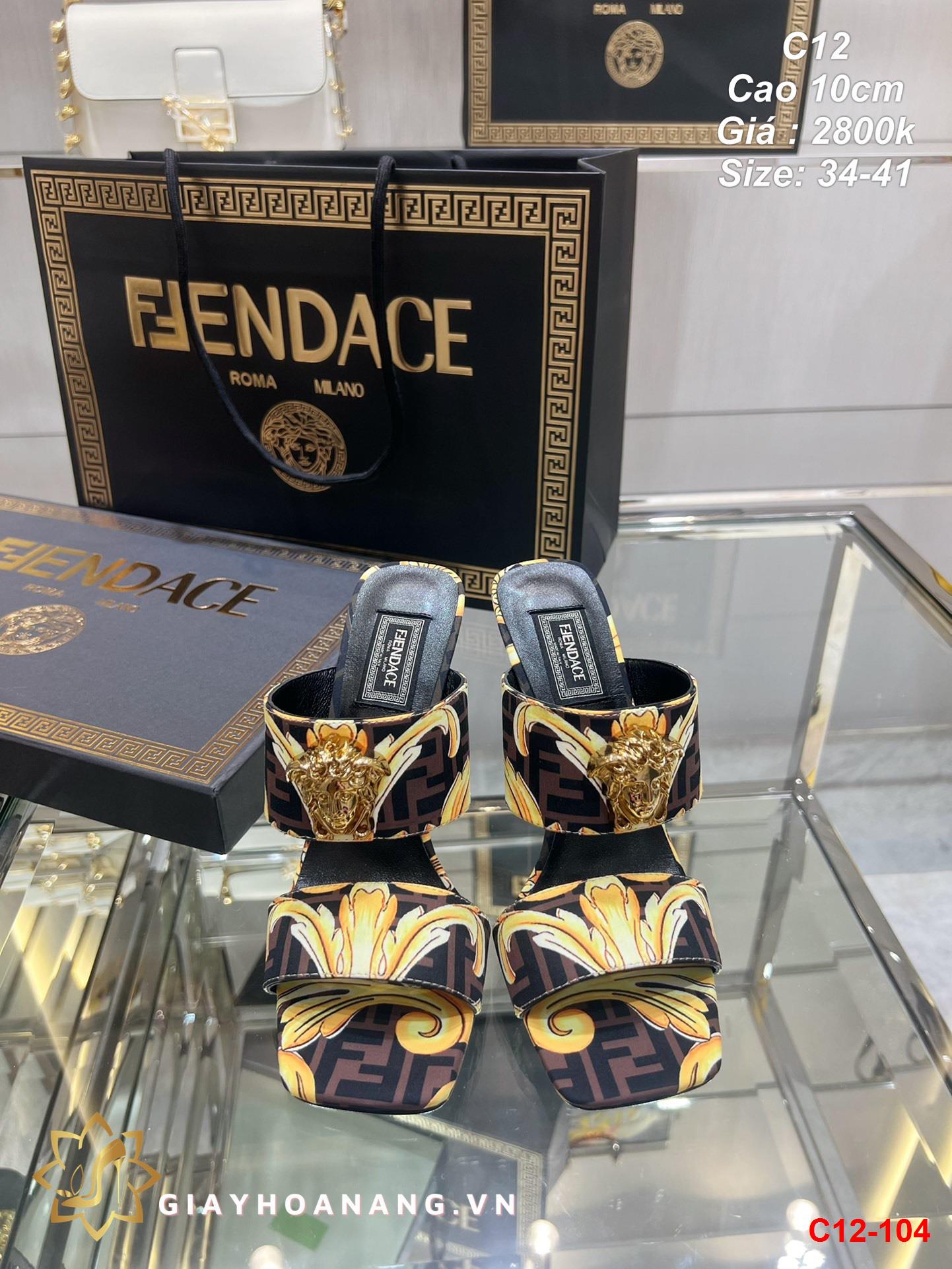 C12-104 Versace sandal cao 10cm siêu cấp