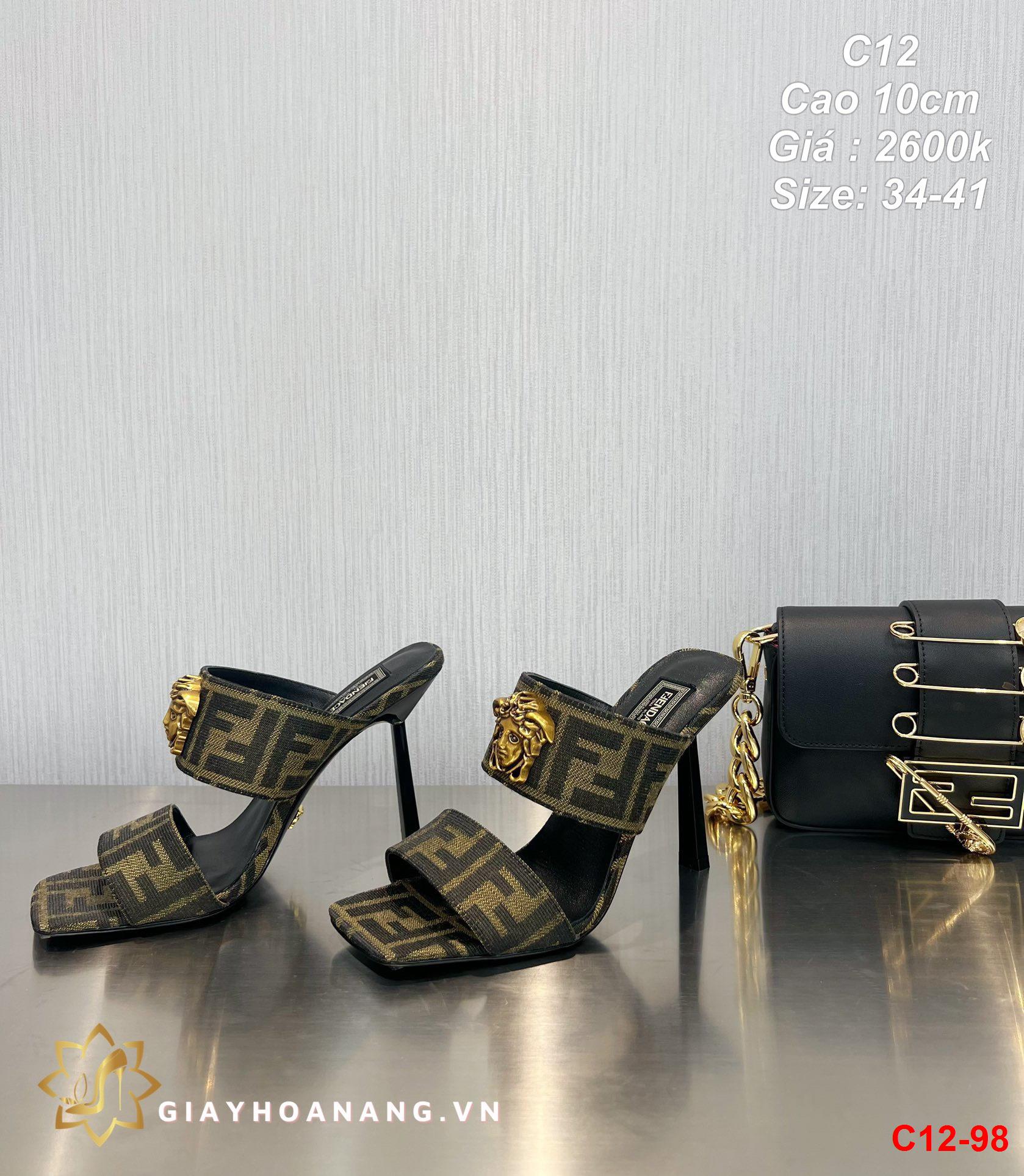 C12-98 Versace dép cao 10cm siêu cấp