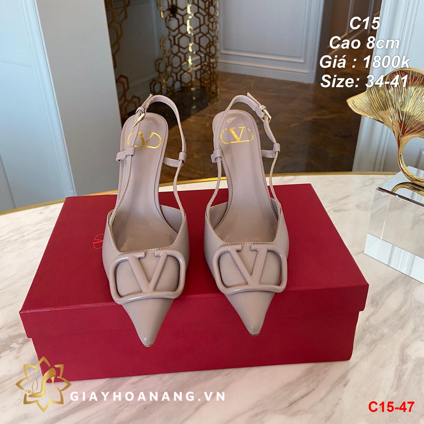C15-47 Valentino sandal cao 8cm siêu cấp