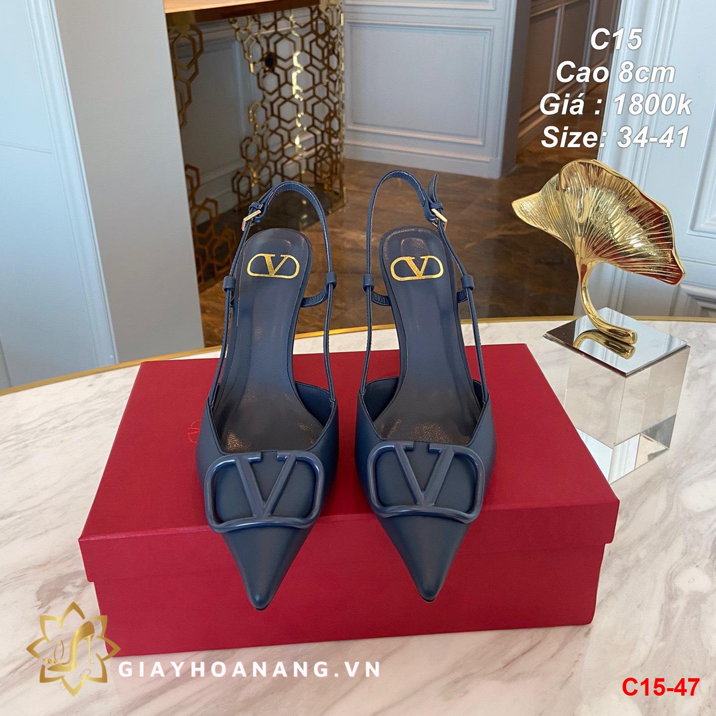 C15-47 Valentino sandal cao 8cm siêu cấp