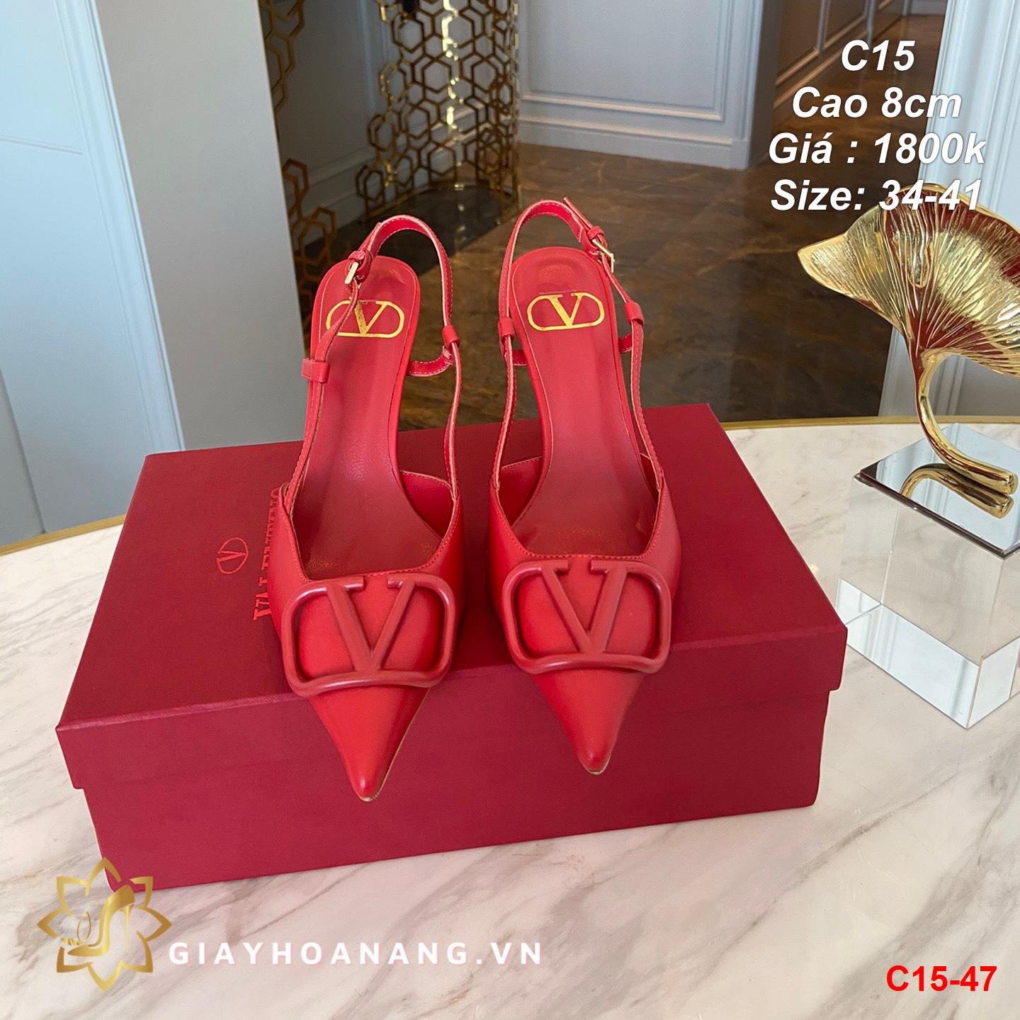 C15-47 Valentino sandal cao 8cm siêu cấp