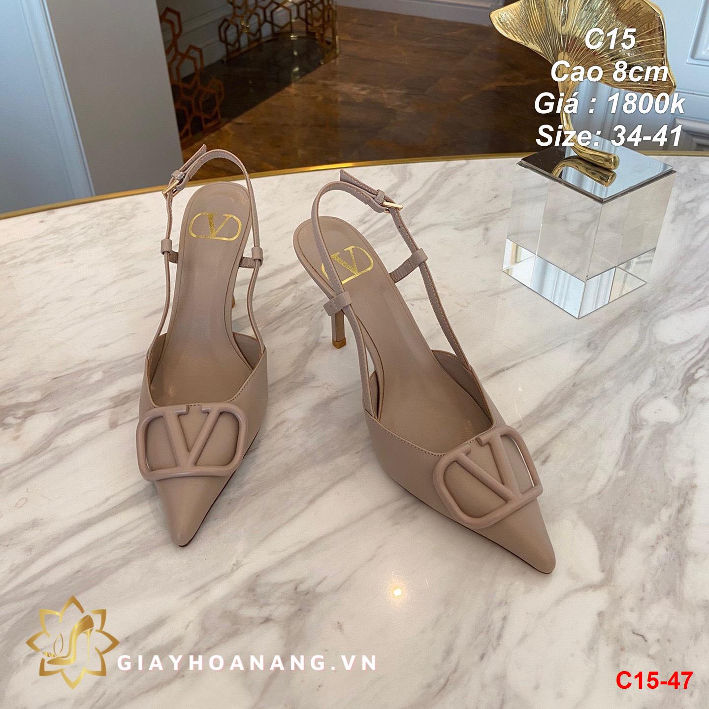 C15-47 Valentino sandal cao 8cm siêu cấp