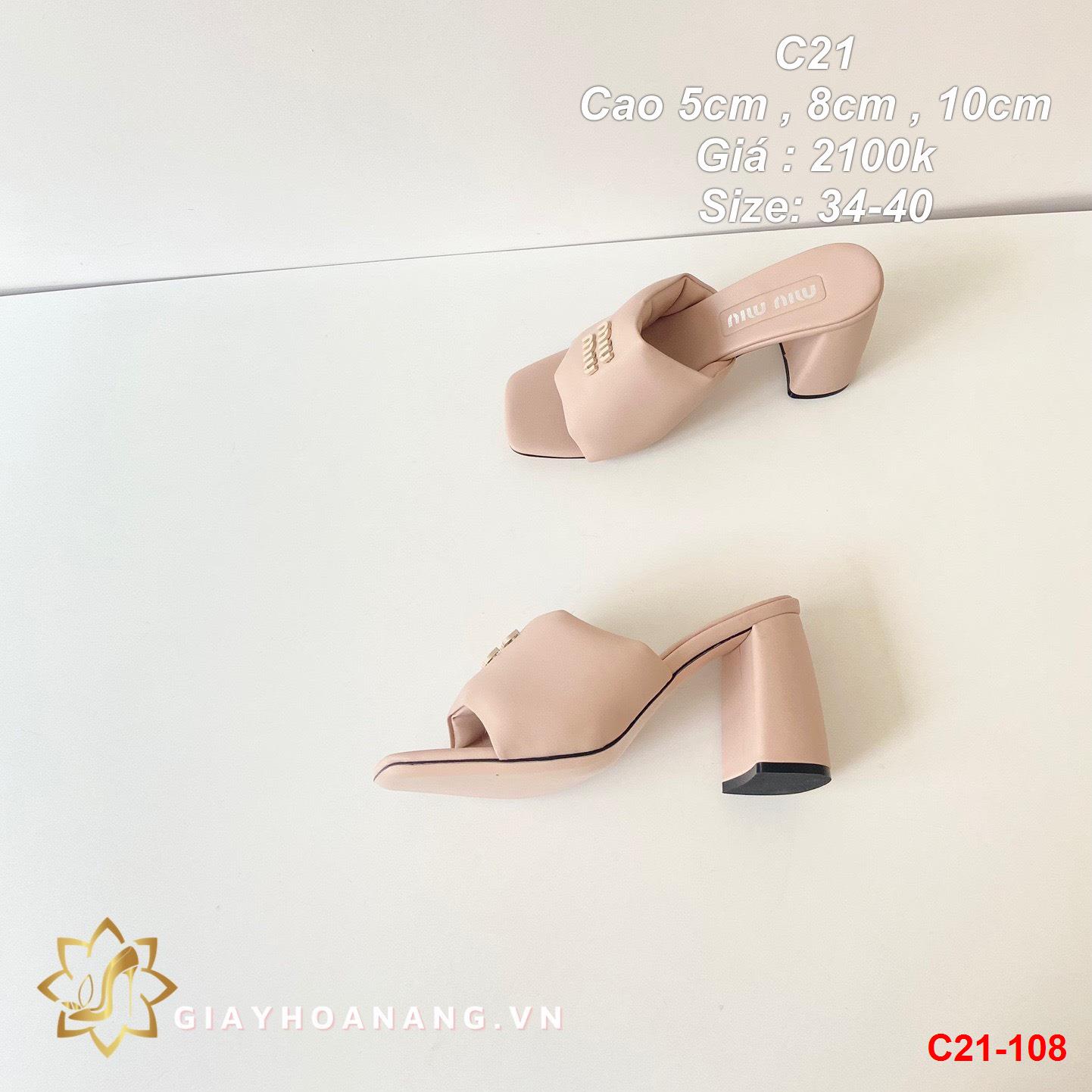 C21-108 Prada dép cao 5cm , 8cm, 10cm siêu cấp