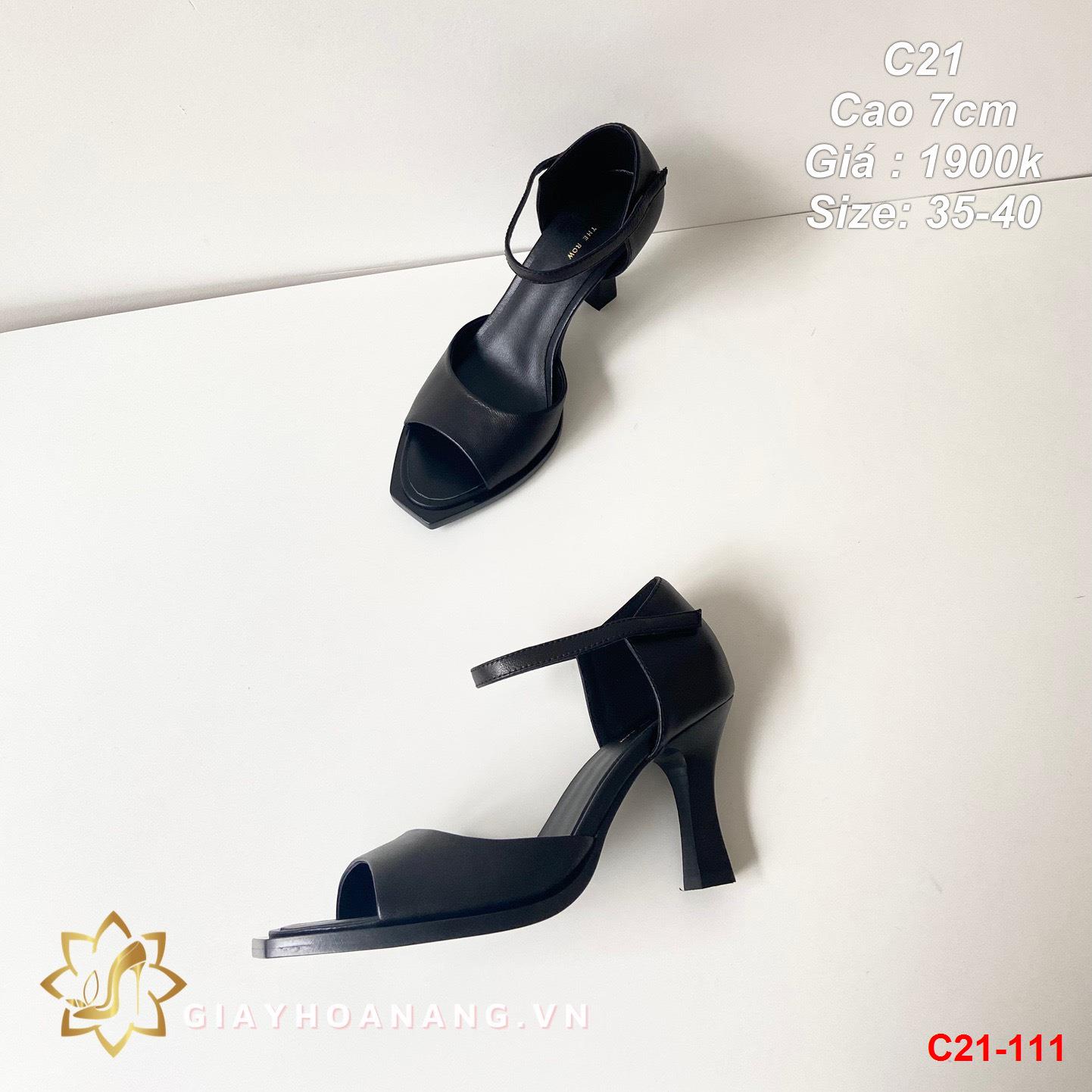 C21-111 The Row sandal cao 7cm siêu cấp