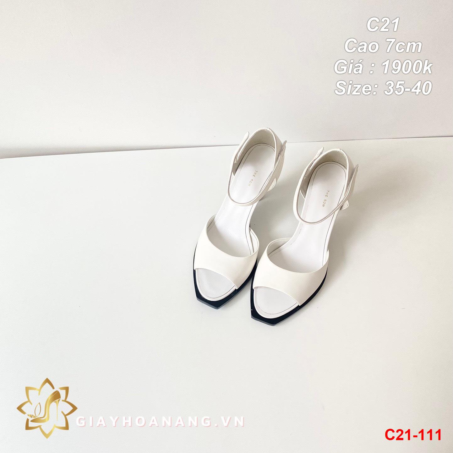 C21-111 The Row sandal cao 7cm siêu cấp